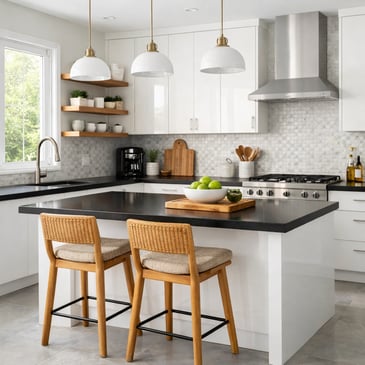 white kitchen cabinets