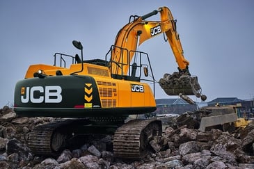 yellow excavator on a Sydney project