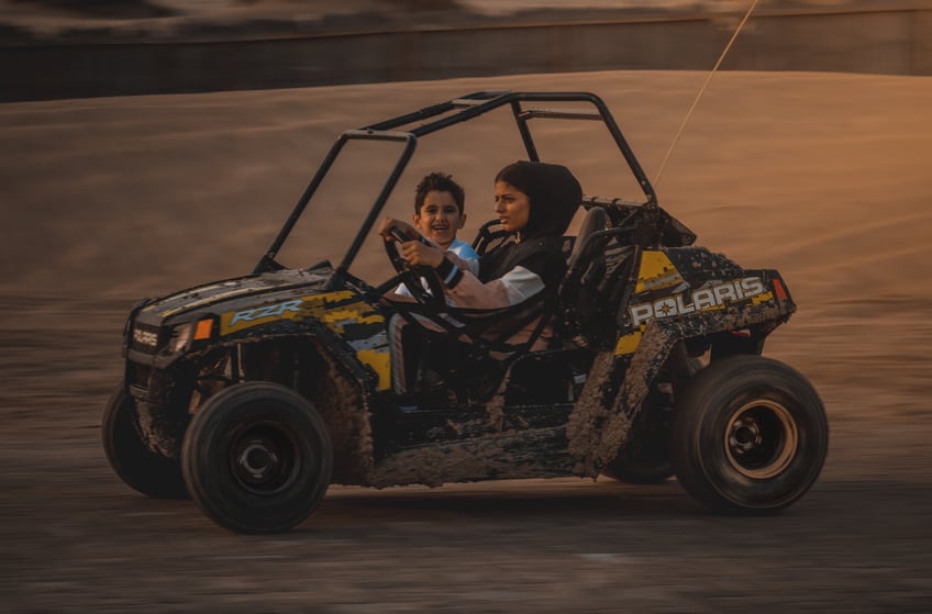 Polaris ATV with ROPS