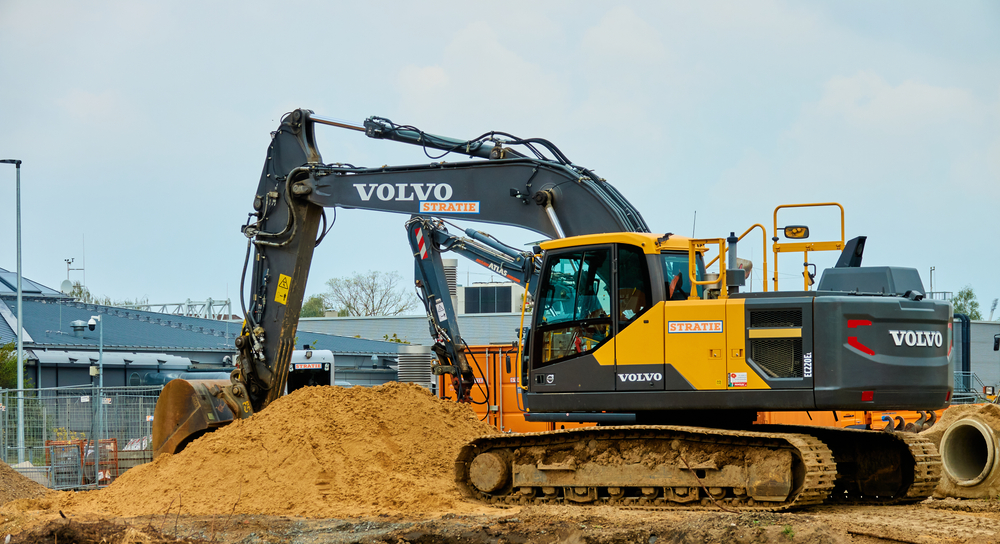 Medium Sized Volvo Excavator