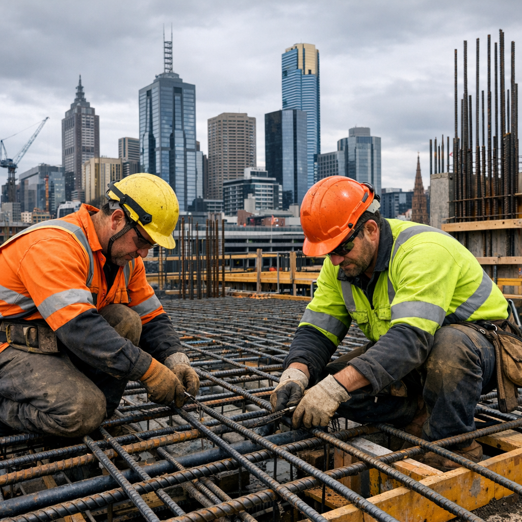 Structural Fitter Steel fixing Melbourne: contractors and reinforcement